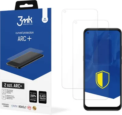 Produktbild von 3mk Display Schutzfolie ARC+ für TCL 10 5G  0,17mm Self-Heal (2 Stück)