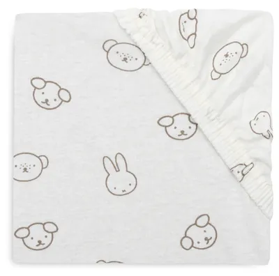 Zdjęcie produktu dla Pościel satynowa Jersey, 70/75 x 140/150 cm - Miffy i Przyjaciele
