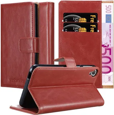 Obrázek produktu pro Cadorabo pouzdro pro HTC Desire 820 Protective Cover in Red Pouzdro na mobilní telefon typu kniha Pouzdro Luxury