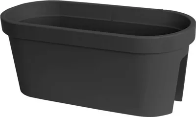 Produktbild von Pflanztopf Geländer Anthrazit Balkon Blumenkasten Geländertopf Kübel Terrasse Kräutergarten 60 cm