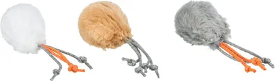 Immagine prodotto di 100x Trixie Ball mit Bändern, Plüsch, Katzenminze ø 4 cm