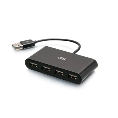 Produktbild von C2G 4-Port USB-A Hub - Hub - 4 x USB 2.0 - Desktop