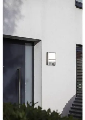 Produktbild von LUTEC VESTA, Wandbeleuchtung für den Außenbereich, Grau, Polycarbonat (PC), Edelstahl, IP54, Fassade, I