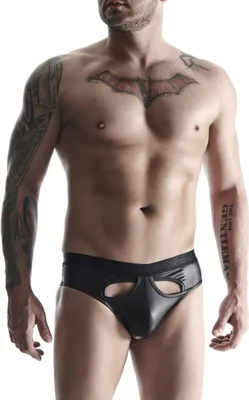 Produktbild von Regnes Erotik Planet - Slip BRI025 schwarz - XL