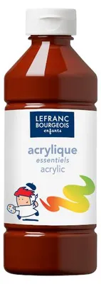 Produktbild von Acrylfarbe Liquid-Acrylic von ColArt Braun 500 ml