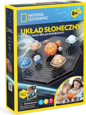 Obrázok produktu pre Puzzle 3D Układ Słoneczny National Geographic Cubic Fun Model