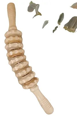 Obrázek produktu pro Masážní přístroj na spouštěcí body, dřevěný design, uvolnění svalů, zakřivený