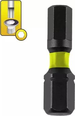 Produktbild von Schlagschrauber-Bits Hex H4x25mm, 2 Stück Blisterkarte