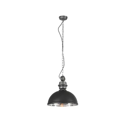 Produktbild von Steinhauer Pendelleuchte Gaeve 1-flammig Schwarz/ Chrom 50x50cm