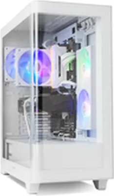Produktbild von PC-Gehäuse NOX Hummer ETHER Miditower Gaming Curved Glass ATX USB-C Schwarz