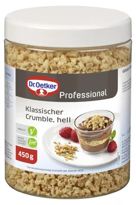 Produktbild von Dr. Oetker Professional Klassischer Crumble dunkel Packung 450g