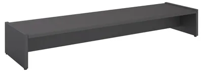 Produktbild von Monitorständer ZOOM, Grau – Bildschirmerhöhung 100cm für 2 Monitore, ergonomischer Schreibtischaufsatz, Organizer für Schreibtisch