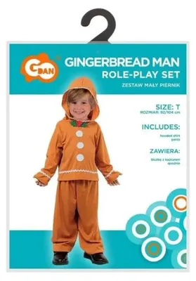 Produktbild von Kinderkostüm "Kleiner Lebkuchen", Größe 92/104 cm - Godan