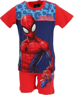 Zdjęcie produktu dla Spiderman Shortama - piżama dziecięca i letni kombinezon ze 100% bawełny czerwony 5 lat