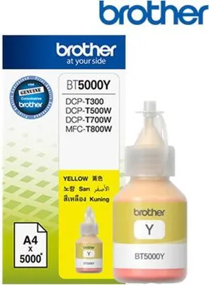 Produktbild von Brother Original-Tintenpatrone BT5000Y Gelb