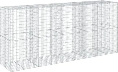 Obrázek produktu pro vidaXL Gabion s víkem 450x100x200 cm Pozinkované železo
