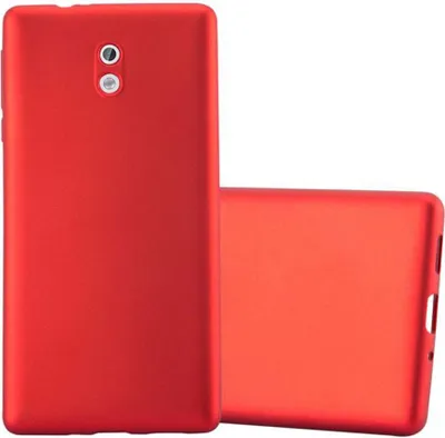 Produktbild von Cadorabo Schutzhülle für Nokia 3 2017 Hülle in Rot Handyhülle TPU Silikon Etui Cover Case