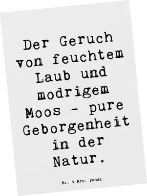 Produktbild von Mr. & Mrs. Panda Postkarte Spruch Geborgenheit in der Natur - Weiß - Geschenk, beruhigend, Motivation, kunstkarte, bildkarte, Naturverbundenheit, Postkarten, Fotokarte