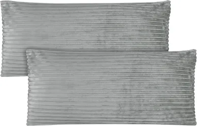 Produktbild von Aspero 2 Kissenbezüge aus Streifen-Flanell 40x80 cm