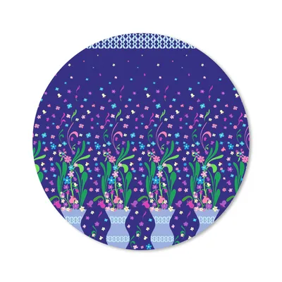 Produktbild von MuchoWow® Mauspad Mousepad Blumen - Muster - Frühling 40x40 cm - Mousepads - Maus Mat - Pad - Mausunterlage - Schreibtisch Accessoires