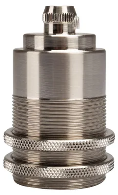 Produktbild von Lampenfassung E27 vintage Edison Lampensockel Nickel EC1617