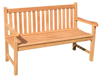 Produktbild von Teak Sitzbank Gartenbank Holzbank Teakbank Parkbank Picadelly nachhaltig 135cm