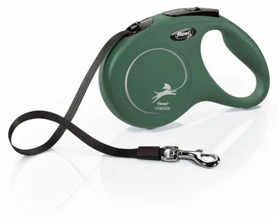 Obrázek produktu pro Flexi New Classic M Pásek 5M Automatické vodítko pro psy do 25kg Olivová