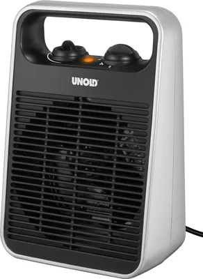 Zdjęcie produktu dla Unold 86106, Wentylator elektryczny ogrzewacza pomieszczeń, 1,45 m, CE, Wewnętrzna, Podłoga, Stół, Czarny, Srebrny