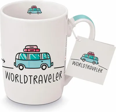 Produktbild von PPD Becher Worldtraveler, Henkelbecher, Kaffeetasse, Becher, Tasse, New Bone China, 250 ml, 551322