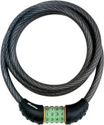 Produktbild von MasterLock Kabelschloss, 4 Ziffern, 1,8 m, O12 mm