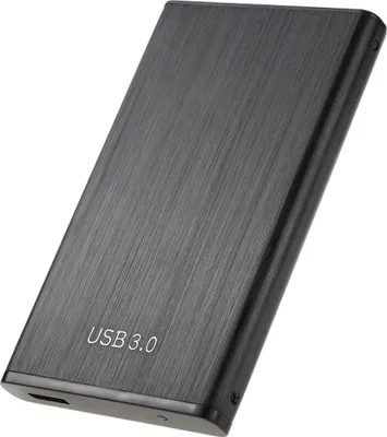 Obrázok produktu pre 6Gb/s 2,5'' SATA na USB 3.0 SSD HDD Case Vysokorýchlostný kryt pevného disku z hliníkovej zliatiny HDD Caddy s USB káblom čierny (neobsahuje pevný disk)