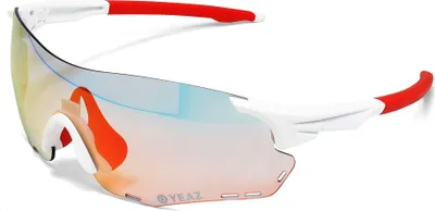 Zdjęcie produktu dla YEAZ sportowe okulary przeciwsłoneczne biały/czerwony SUNELATION
