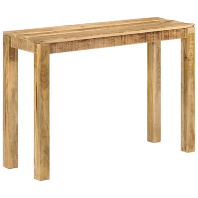 Zdjęcie produktu dla Stolik konsola, 110 x 35 x 76 cm, surowe drewno mango