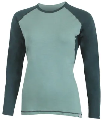 Produktbild von DITA Damen zweifarbiges Merino-Langarm-T-Shirt