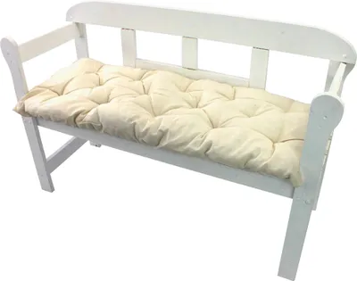 Produktbild von Bankauflage Ibiza - Polsterauflage für Gartenbänke Gemütlich & Langlebig, Farbe:Ecru, Größe:140 x 45 cm