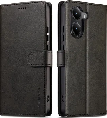 Produktbild von Hülle für Xiaomi Poco X7 Pro, Klapphüllen Brieftasche Leder Magnetverschluss Ständer Schutzhülle Schwarz