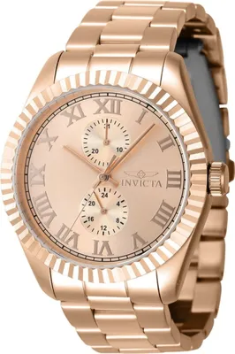 Obrázek produktu pro Invicta Specialty 47433 Pánské Hodinky - Quartz Hnutí - Nerezová Ocel s Růžovým Zlatým Ciferníkem - 43 mm