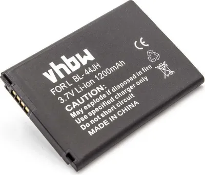 Zdjęcie produktu dla vhbw Akumulator zamienny do LG EAC61878801 AAC, EAC61878801, EAC61839006, EAC61839001, BL-44JH do telefonu komórkowego, smartfona (1200 mAh, 3,7 V, Li-Ion)