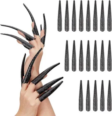 Produktbild von Langfingerringe - 20 Stück - Schwarz - Halloween-Kostümzubehör - 2021 - Sonstige Zubehör
