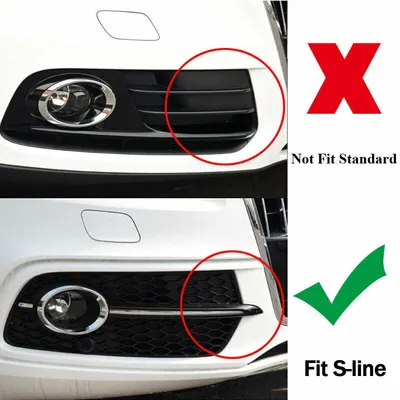 Obrázek produktu pro Mřížka mlhového světla, odolný plast ABS, snadná instalace, kompatibilní s Audi Q5 S-Line 2013-2017, černý chrom