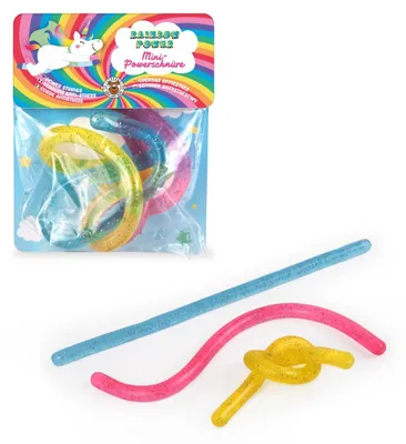Produktbild von Antistress-Spielzeug 3er-Set, ca. 21 cm lang, bis zu 1,60 m dehnbar, für Stressabbau