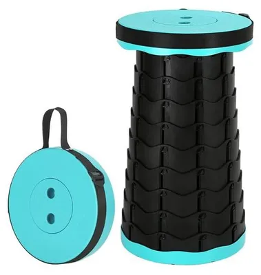Immagine prodotto di Omgoods - Sgabello portatile telescopico - Sgabello pieghevole leggero per attività sportive all'aperto