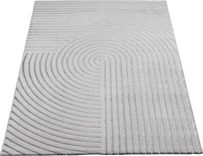 Produktbild von Teppich Wohnzimmer Modern Stil Glänzend Beige Grau