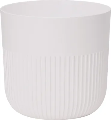 Immagine prodotto di Vaso da fiori bianco in plastica, modello FORM, prodotto da Luca Petit, dimensione 16
