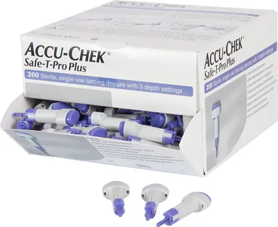 Produktbild von Accu Chek Safe T Pro Plus Sicherheitslanzetten, 200 Stück