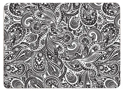 Platzsets Paisley, Schwarz, 4 Stück, 29,6 x 22,1 cm