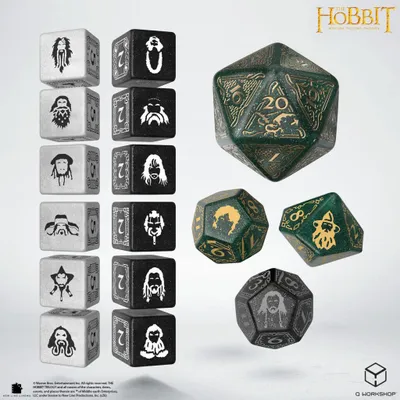 Produktbild von Q Workshop | Verdant Grove | The Hobbit TCG Dice Set