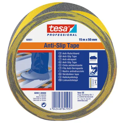 Zdjęcie produktu dla tesa 60951-00000-00 tesa Antirutschband   gelb, schwarz
