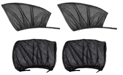 Image de Stores de protection solaire pour les vitres latérales - Ensemble de 4 pièces, modèle SUV