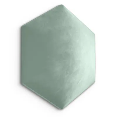 Obrázek produktu pro Muralo Polster panel HEXAGON WANDKISSEN Wandpolster Bettkopfteil Nástěnný panel Mint 40 cm x 35 cm